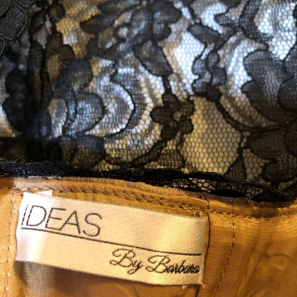 Ideas by Barbara Long Gown Style#5802 Copper and Black Size M NWT - Picture 11 of 11